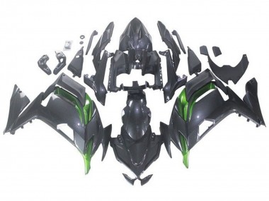 Shop 2020-2024 Kawasaki Ninja 650 EX650 Motorcycle Fairings - Faux Carbon Fiber Green