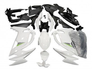 Shop 2020-2024 Kawasaki Ninja 650 EX650 Motorcycle Fairings - Glossy White Green
