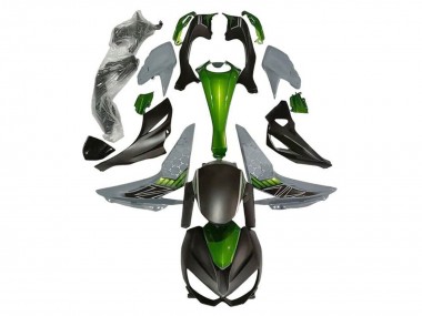 Shop 2014-2019 Kawasaki Z1000 Motorcycle Fairings - Green Grey Matte Black