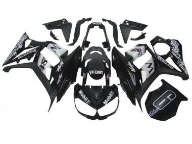Shop 2010-2016 Kawasaki Z1000SX Motorcycle Fairings - Glossy Black White Mobil West