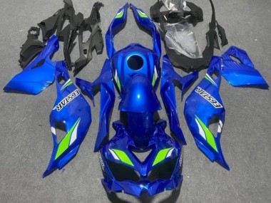 Shop 2019-2025 Kawasaki ZX25R ZX-25R Motorcycle Fairings - Blue Green Ecstar