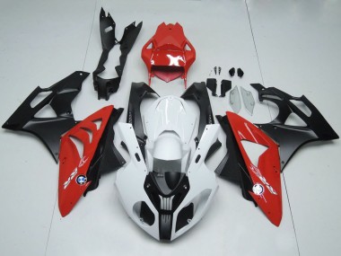 Shop 2009-2014 BMW S1000RR Motorcycle Fairings - White Red Matte Black
