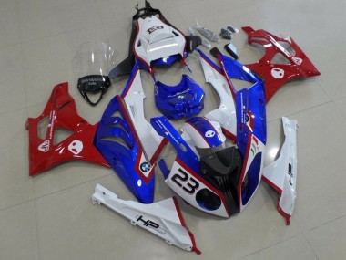 Shop 2009-2014 BMW S1000RR Motorcycle Fairings - White Red Blue HP