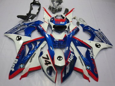 Shop 2009-2014 BMW S1000RR Motorcycle Fairings - White Red Blue GoldBet