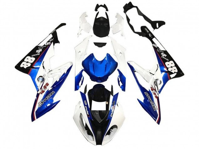 2017-2018 BMW S1000RR Motorcycle Fairings - White Blue Black