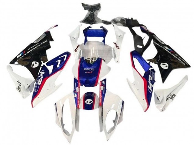 2017-2018 BMW S1000RR Motorcycle Fairing Kits - White Blue Red Glossy Black