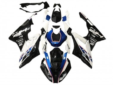 Shop 2017-2018 BMW S1000RR Motorcycle Fairings - White Blue Glossy Black HP