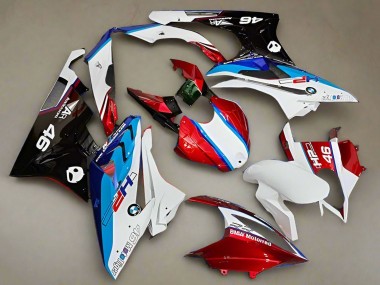 Shop 2019-2022 BMW S1000RR Motorcycle Fairings - White Red Blue HP