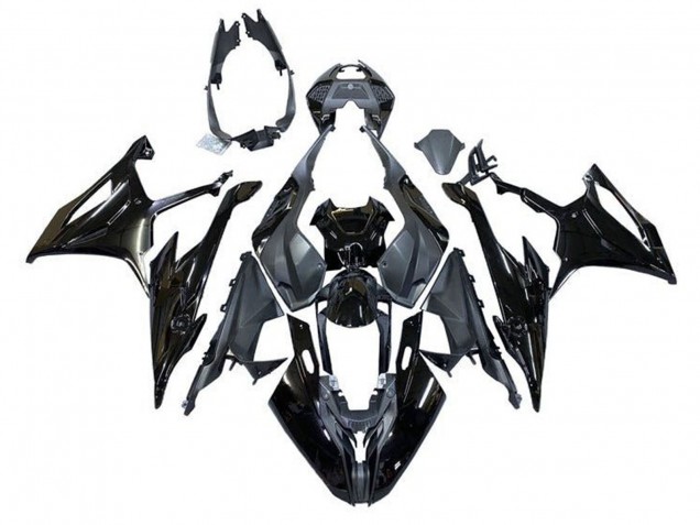 2019-2022 BMW S1000RR Motorcycle Fairings - Glossy Black Matte Black