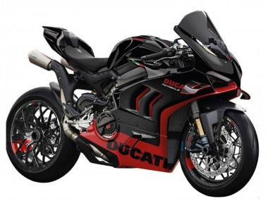 Shop 2022-2024 Ducati Panigale V4 V4S Motorcycle Fairings - Black Red