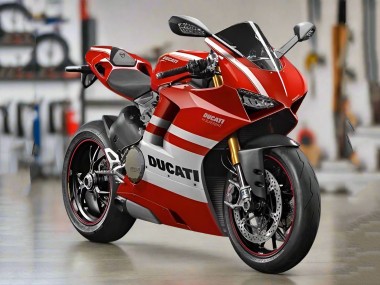 Shop 2018-2019 Ducati Panigale V4 V4S Motorcycle Fairings - White Red Stripe