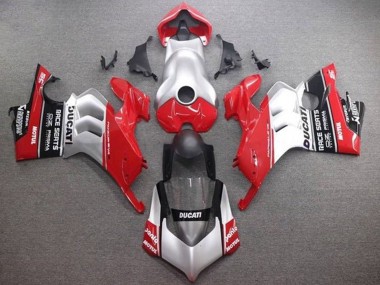 Shop 2020-2021 Ducati Panigale V4 V4S Motorcycle Fairings - Silver Red Glossy Black