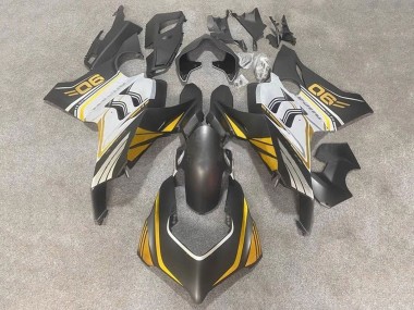 Shop 2020-2021 Ducati Panigale V4 V4S Motorcycle Fairings - White Gold Matte Black