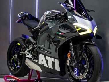 Shop 2020-2021 Ducati Panigale V4 V4S Motorcycle Fairings - Grey White Yellow Black