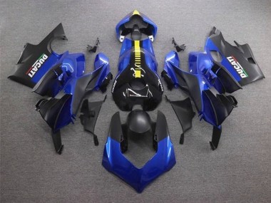 Shop 2020-2021 Ducati Panigale V4 V4S Motorcycle Fairings - Blue Yellow Matte Black