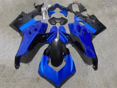 Shop 2020-2021 Ducati Panigale V4 V4S Motorcycle Fairings - Blue Glossy Black