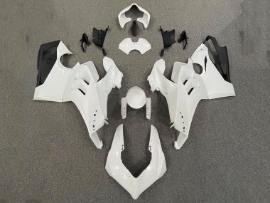 Shop 2020-2021 Ducati Panigale V4 V4S Motorcycle Fairings - Pearl White Glossy Black
