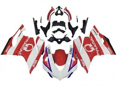 Shop 2015-2020 Ducati 959/1299 Motorcycle Fairings - White Red Blue Pramac