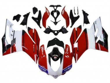Shop 2015-2020 Ducati 959/1299 Motorcycle Fairings - White Red Blue Glossy Black Unibat Flex-Box