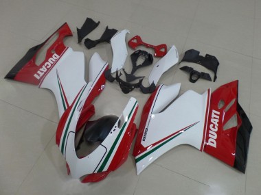Shop 2011-2014 Ducati Panigale 899 Motorcycle Fairings - White Red Green Glossy Black