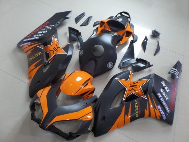 Shop 2004-2005 Honda CBR1000RR Motorcycle Fairings - Orange Matte Black Rockstar