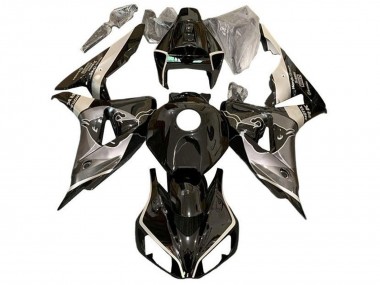 Shop 2006-2007 Honda CBR1000RR Motorcycle Fairings - Grey Glossy Black Bull