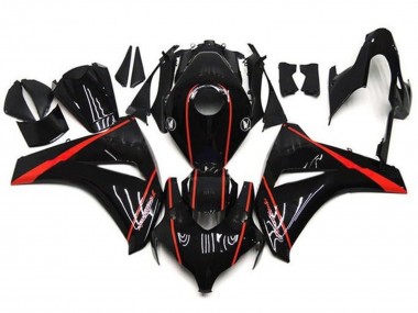 Shop 2008-2011 Honda CBR1000RR Motorcycle Fairings - Glossy Black Red Stripe