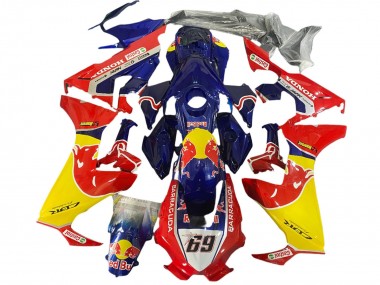 Shop 2017-2023 Honda CBR1000RR Motorcycle Fairings - Blue Yellow Red Bull Hayden