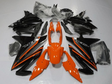 Shop 2013-2015 Honda CBR500R Motorcycle Fairings - Orange Grey Glossy Black