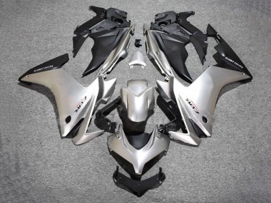 Shop 2013-2015 Honda CBR500R Motorcycle Fairings - Silver Matte Black