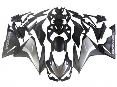 Shop 2019-2021 Honda CBR500R Motorcycle Fairings - Silver Matte Black