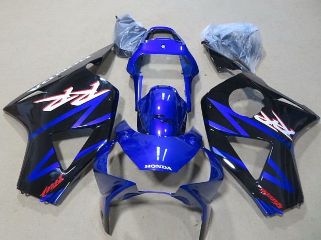 2002-2003 Honda CBR900RR 954 Motorcycle Fairing - Blue Glossy Black