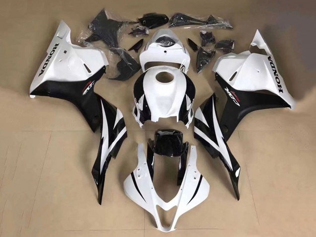 2013-2026 Honda CBR600RR Motorcycle Fairing - White Glossy Black