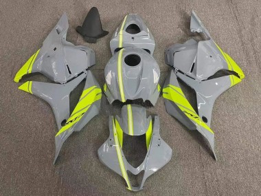 Shop 2007-2008 Honda CBR600RR Motorcycle Fairings - Nardo Grey Neon Yellow