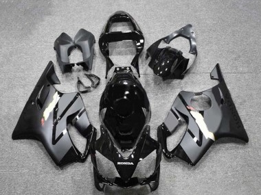 Shop 2001-2003 Honda CBR600 F4i Motorcycle Fairings - Glossy Black Matte Black Grey