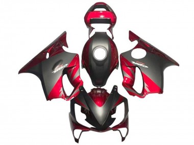 Shop 2001-2003 Honda CBR600 F4i Motorcycle Fairings - Red Matte Black