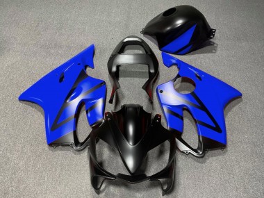 Shop 2001-2003 Honda CBR600 F4i Motorcycle Fairings - Blue Matte Black
