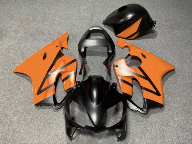 2001-2003 Honda CBR600 F4i Motorcycle Fairings - Orange Matte Black
