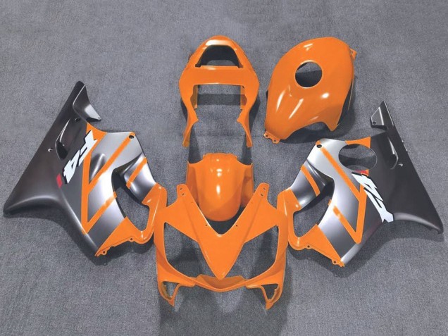 2001-2003 Honda CBR600 F4i Motorcycle Fairings - Silver Orange