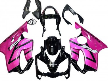 Shop 2001-2003 Honda CBR600 F4i Motorcycle Fairing - Pink Glossy Black Stripe