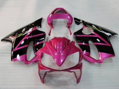 Shop 2001-2003 Honda CBR600 F4i Motorcycle Fairings - Pink Glossy Black Stripe