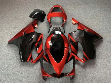 Shop 2001-2003 Honda CBR600 F4i Motorcycle Fairings - Red Glossy Black