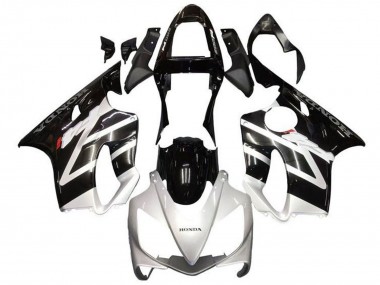 Shop 2001-2003 Honda CBR600 F4i Motorcycle Fairings - Silver Glossy Black