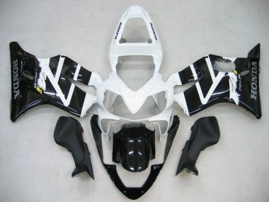 Shop 2001-2003 Honda CBR600 F4i Motorcycle Fairings - White Glossy Black