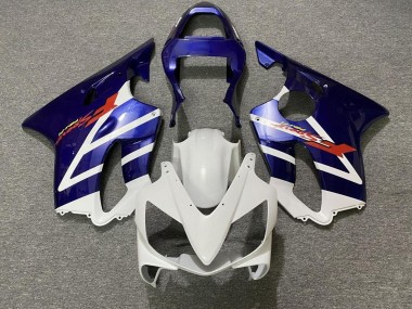 Shop 2001-2003 Honda CBR600 F4i Motorcycle Fairings - White Blue Stripe