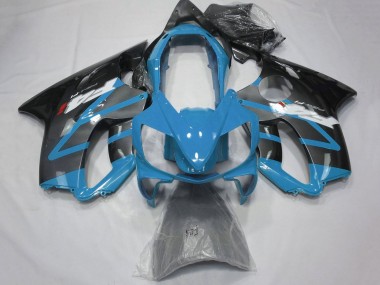 Shop 2004-2007 Honda CBR600 F4i Motorcycle Fairings - Light Blue Grey Glossy Black