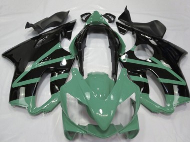 Shop 2004-2007 Honda CBR600 F4i Motorcycle Fairings - Moss Green Glossy Black