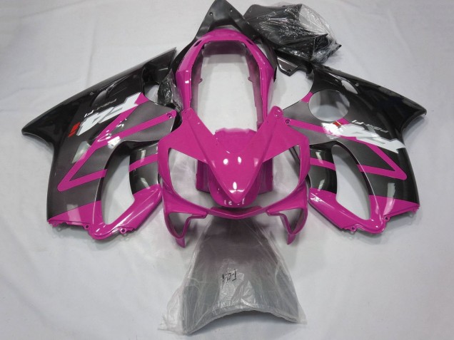 2004-2007 Honda CBR600 F4i Motorcycle Fairings - Pink Grey Glossy Black