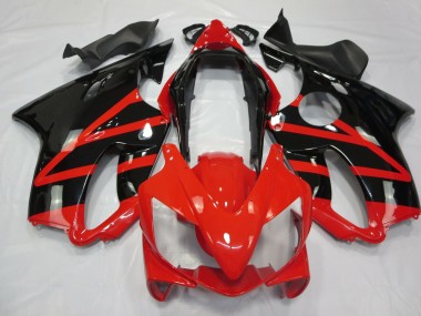 Shop 2004-2007 Honda CBR600 F4i Motorcycle Fairings - Red Glossy Black