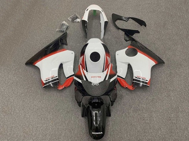 2004-2007 Honda CBR600 F4i Motorcycle Fairings - White Red Glossy Black